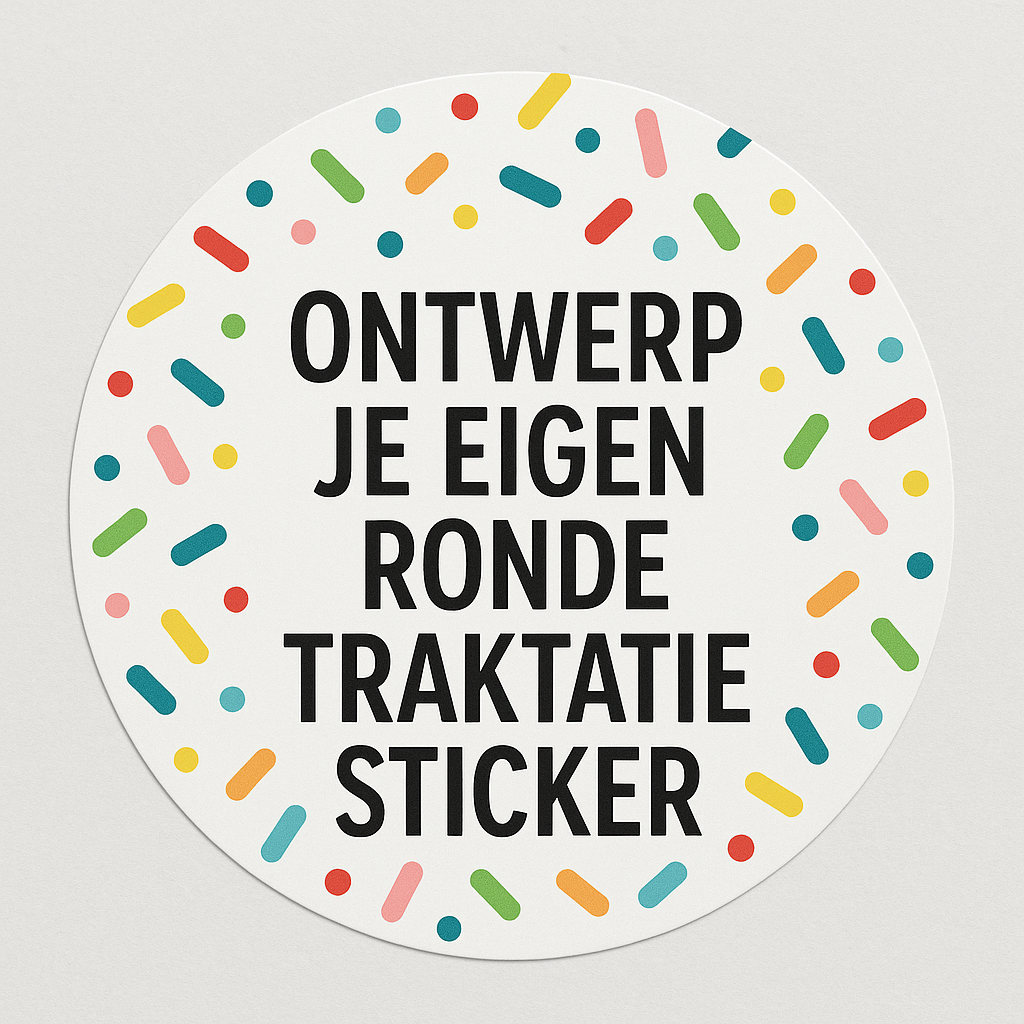 Ontwerp je eigen Ronde Traktatiestickers