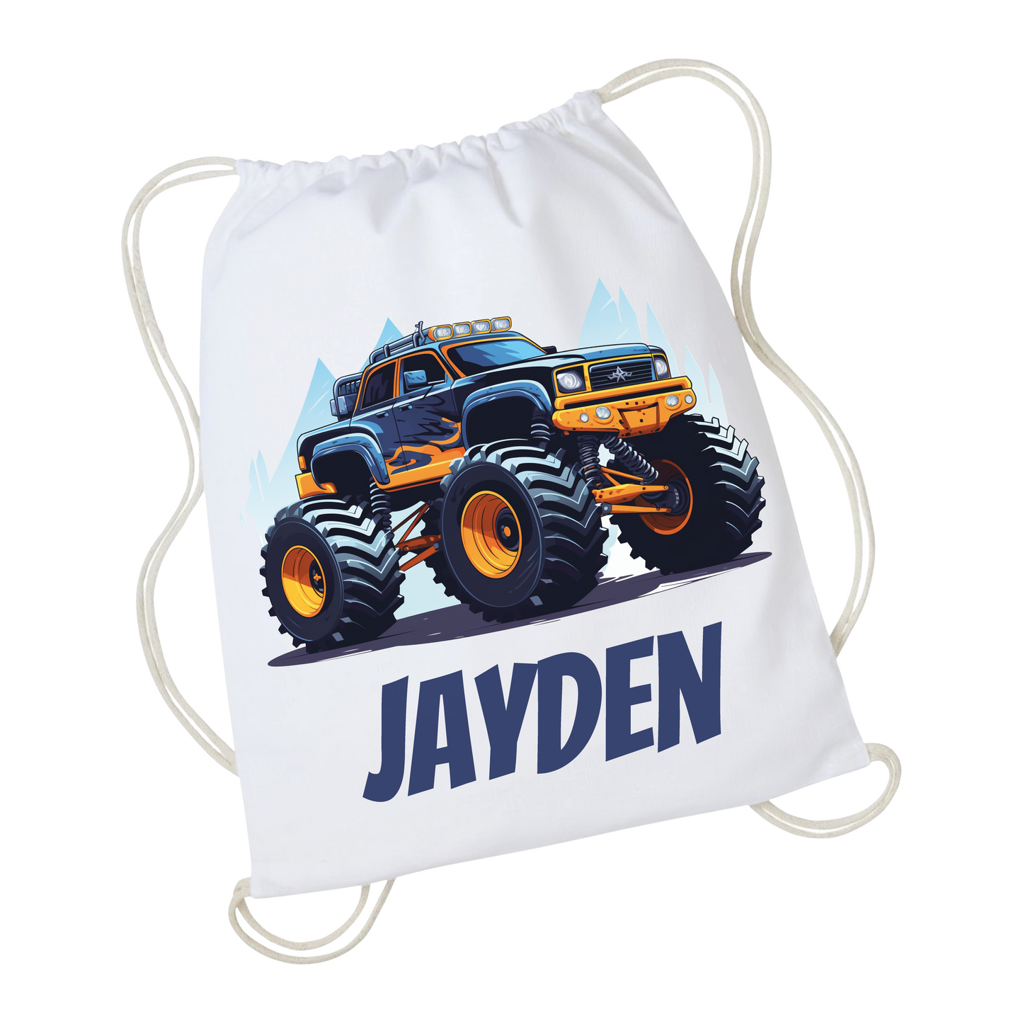 Gymtas met naam - Monstertruck Midnight Beast