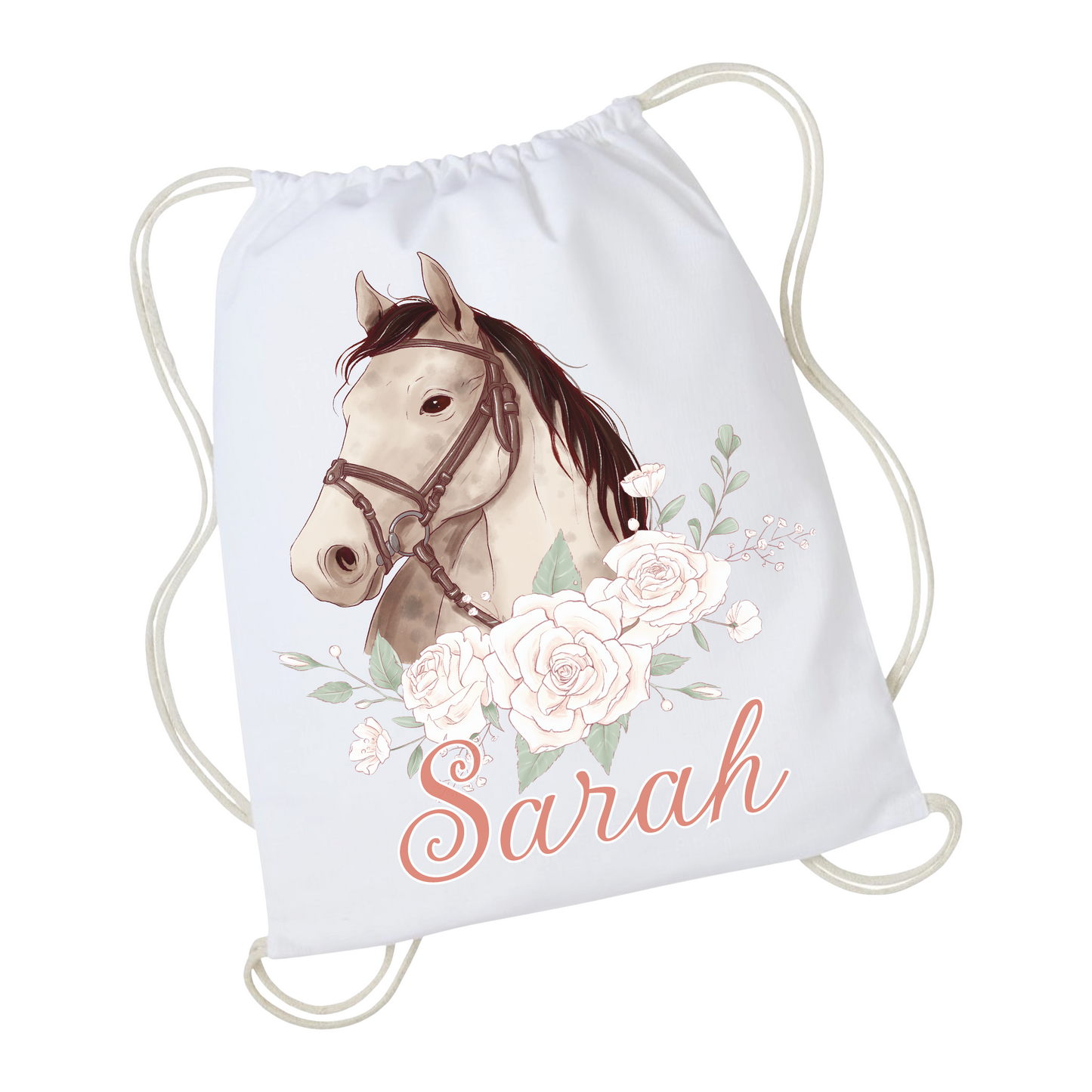 Gymtas met naam - Paard Liora