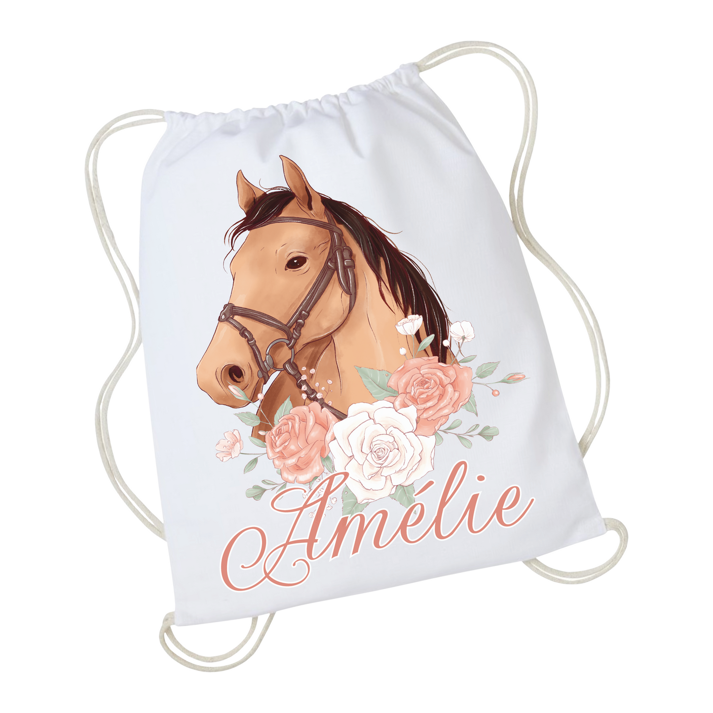 Gymtas met naam - Paard Aurea