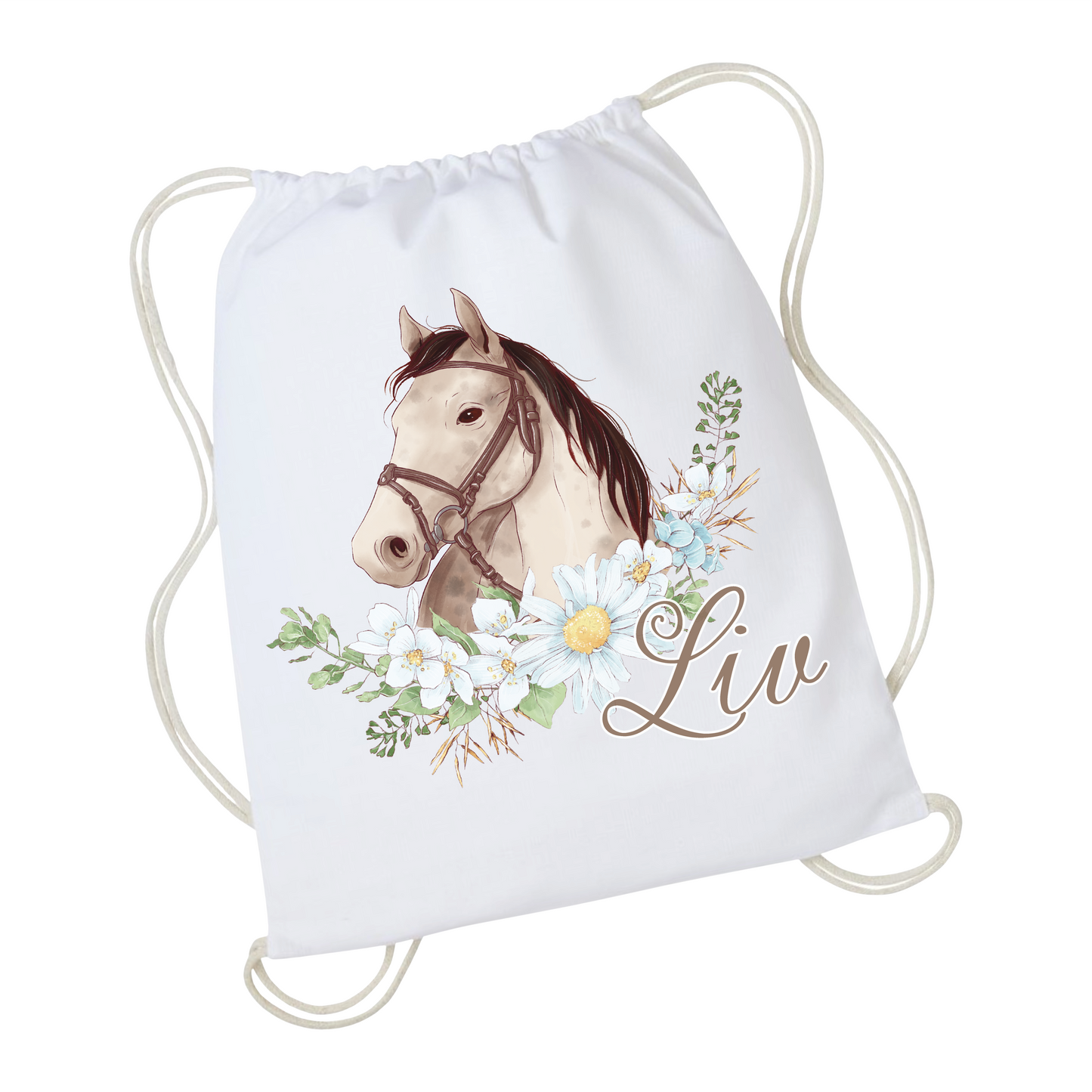 Gymtas met naam - Paard Elaris