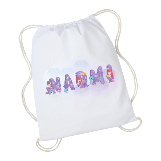 Gymtas met naam - Zeemeerminnen