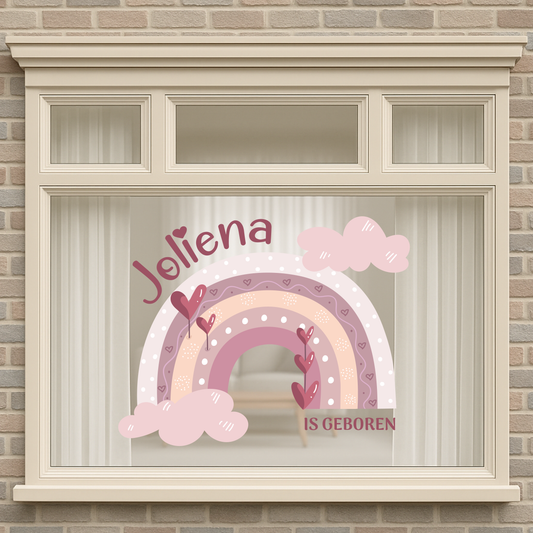 Geboortesticker - Regenboog