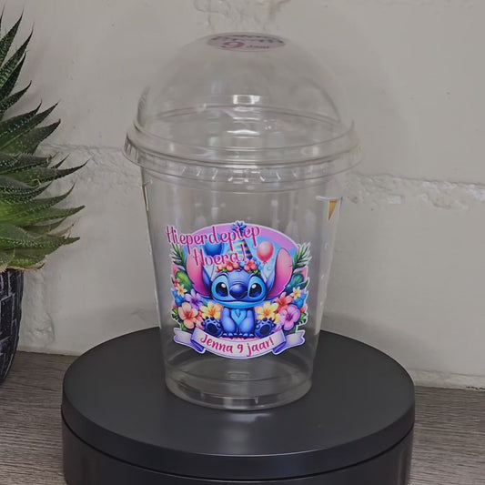 Traktatiebeker Stitch - Aloha Party (Stickerset)