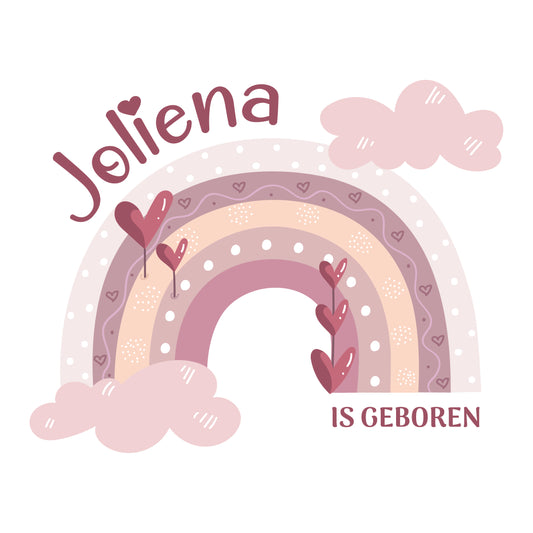 Geboortesticker - Regenboog