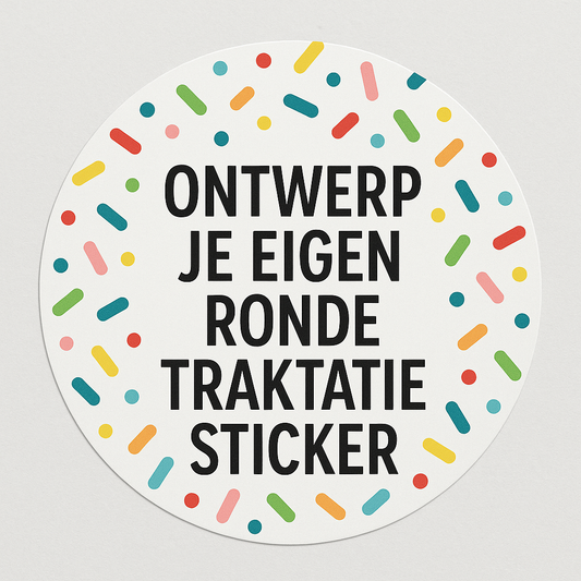 Ontwerp je eigen Ronde Traktatiestickers