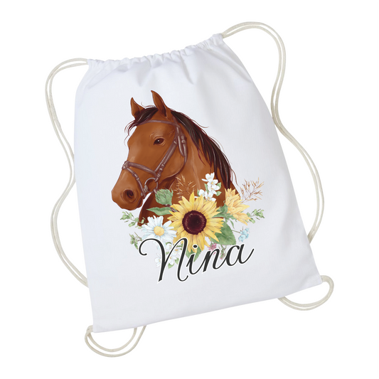 Gymtas met naam - Paard Maelys