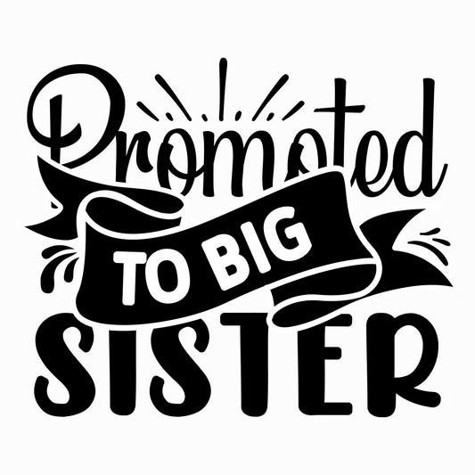 Textieltransfer | Promoted to Big Sister